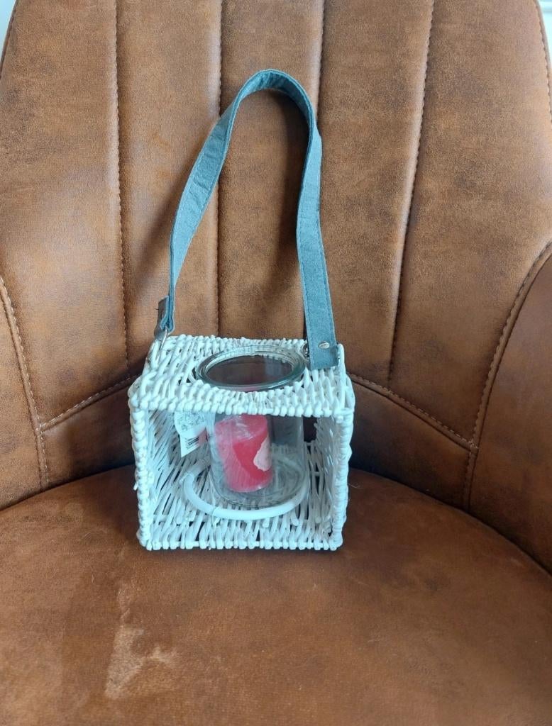 Lantaarn, Overige materialen, Gebruikt, Wit, Ophalen of Verzenden