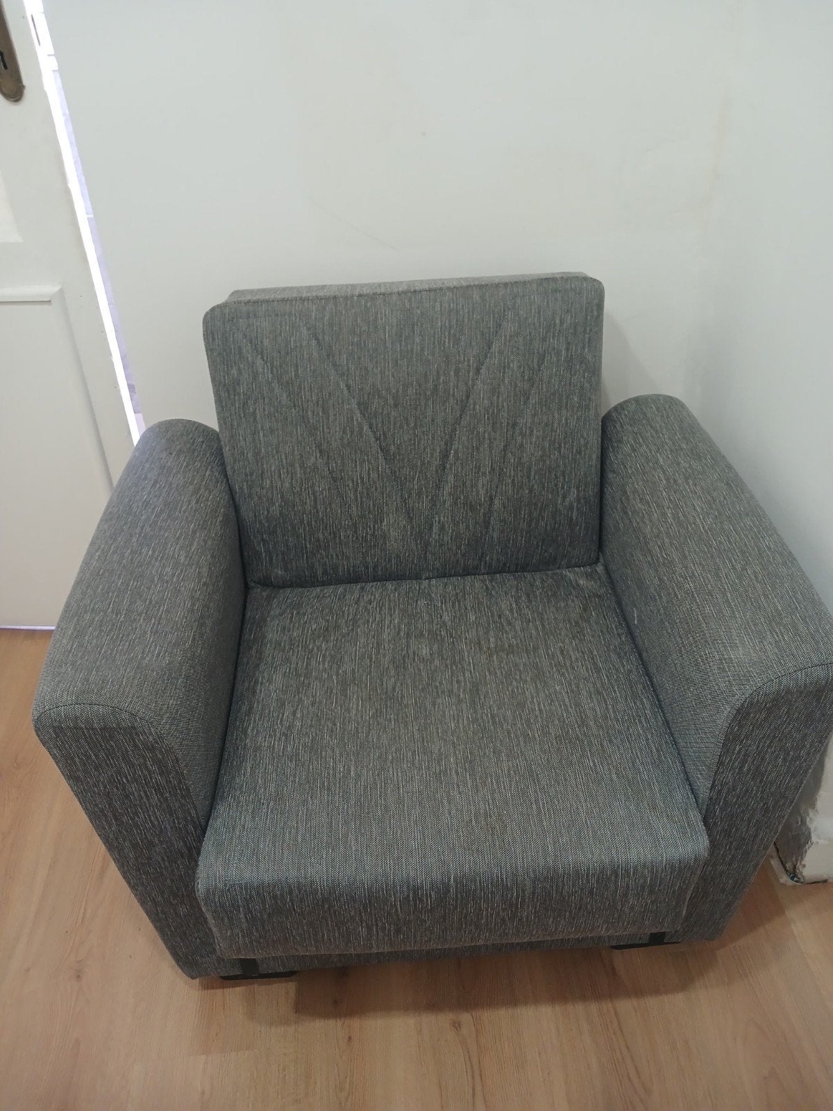 fauteuil une place , convertible avec baquet de rangement, Ophalen, Gebruikt, Eenpersoons, Stof