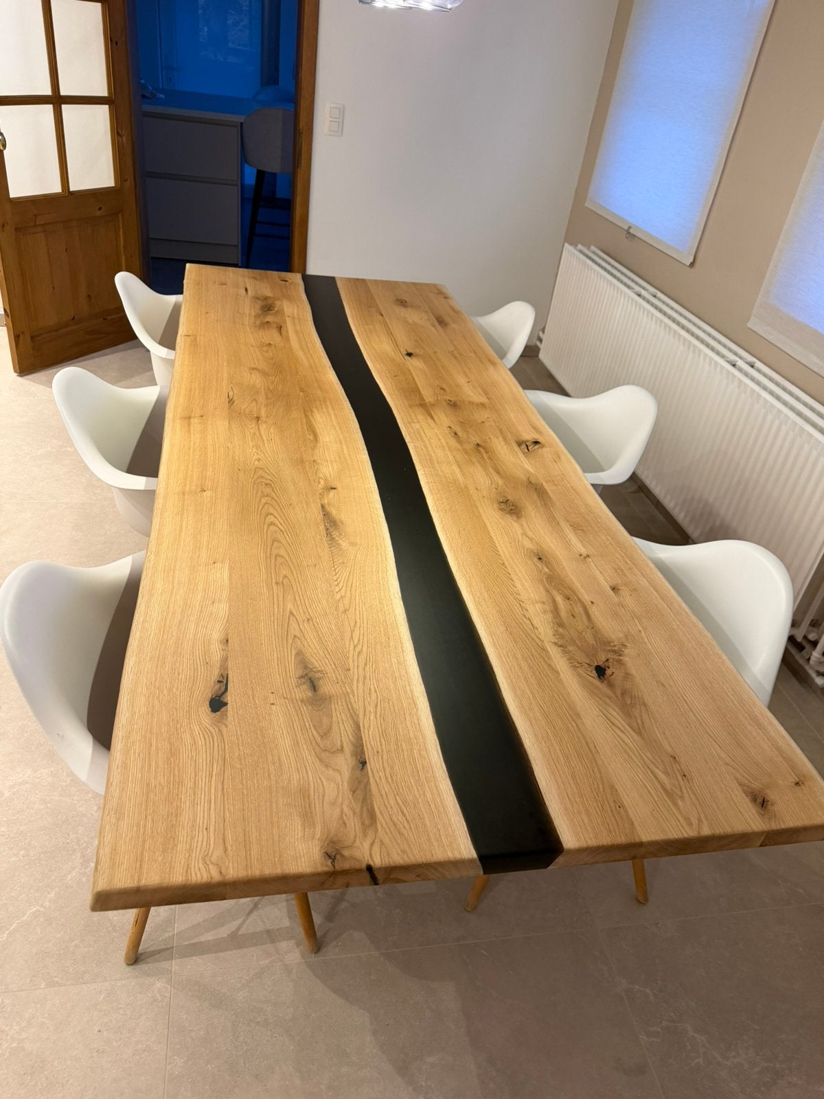 Table à manger en bois (lire la description️), Maison & Meubles, Enlèvement ou Envoi, Neuf