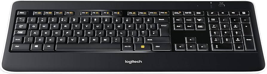 Logitech K800 draadloos keyboard met verlichting (Azerty BE), Computers en Software, Toetsenborden, Zo goed als nieuw, Azerty