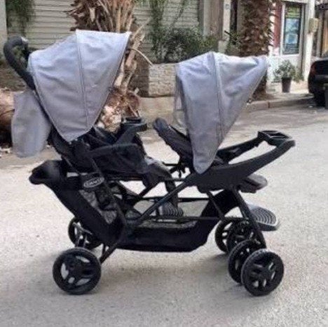 pousette double encor intact 230euro bon prix, Enfants & Bébés, Enlèvement ou Envoi