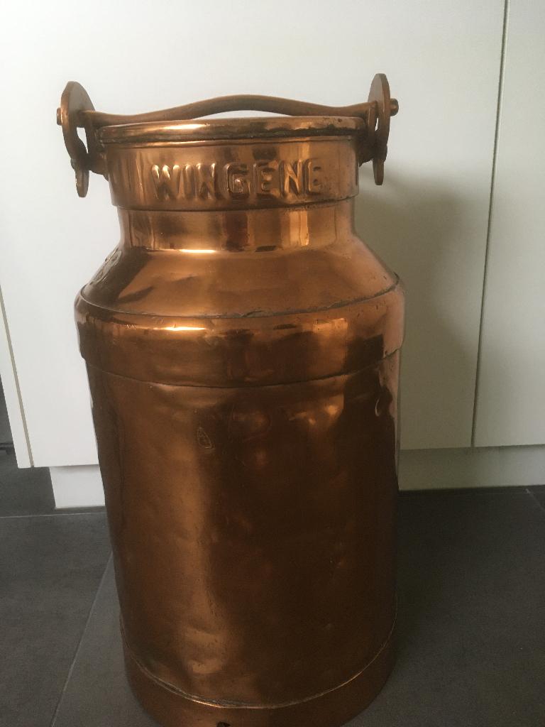 Oude melkkan verkoperd - Wingene 73, Antiquités & Art, Curiosités & Brocante, Enlèvement