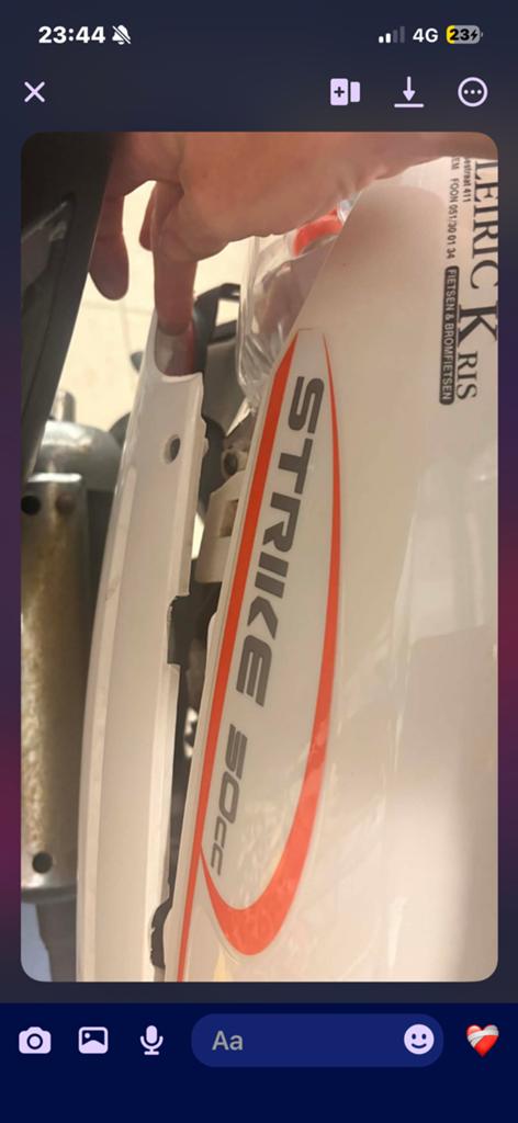 Razzo strike 50cc, Ophalen