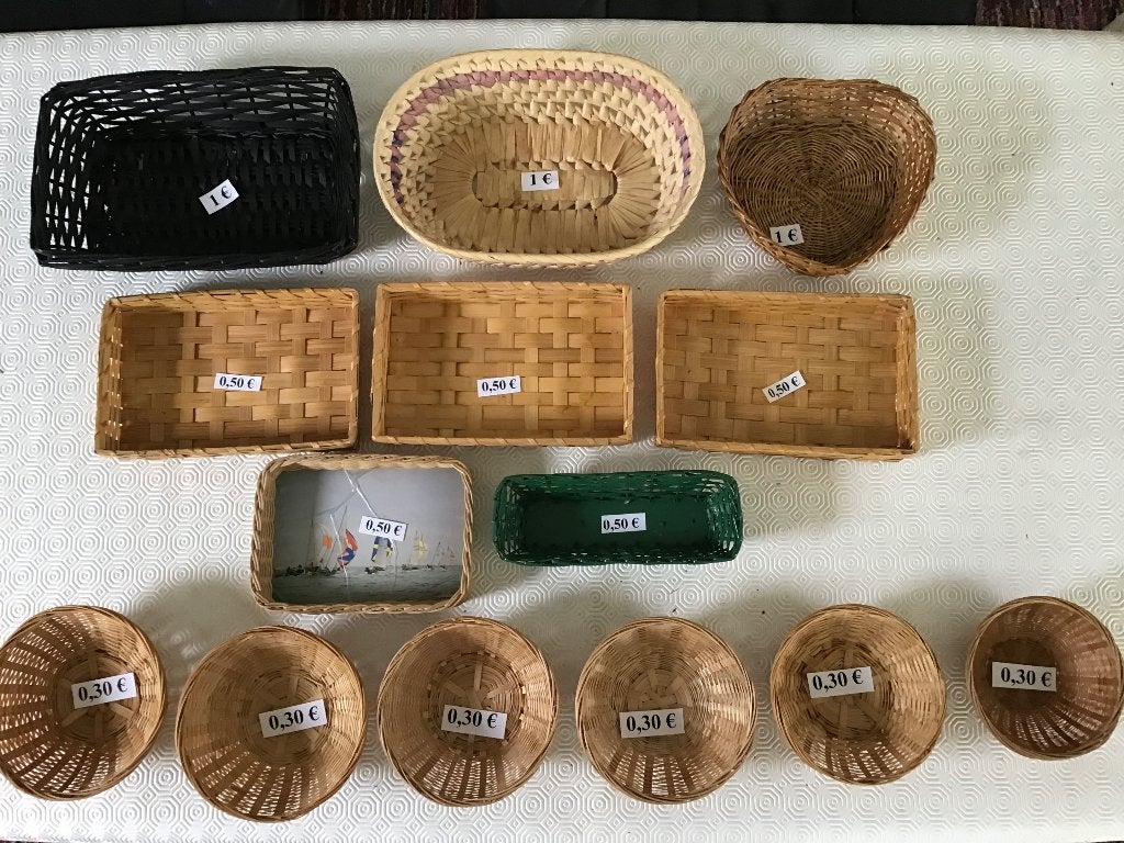 20 petits paniers à prix avantageux, Maison & Meubles, Enlèvement ou Envoi, Comme neuf
