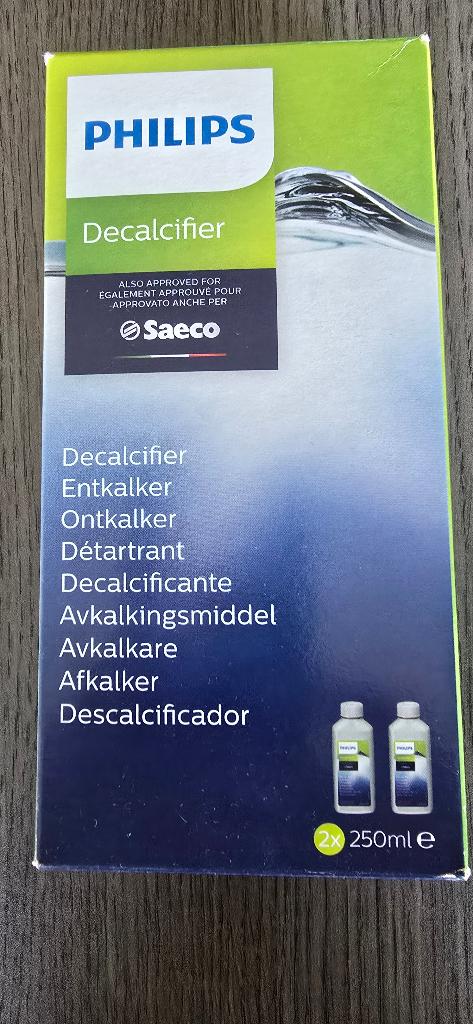 Ontkalker expressomachine, Ophalen, Saeco, Reiniging en onderhoud, Nieuw