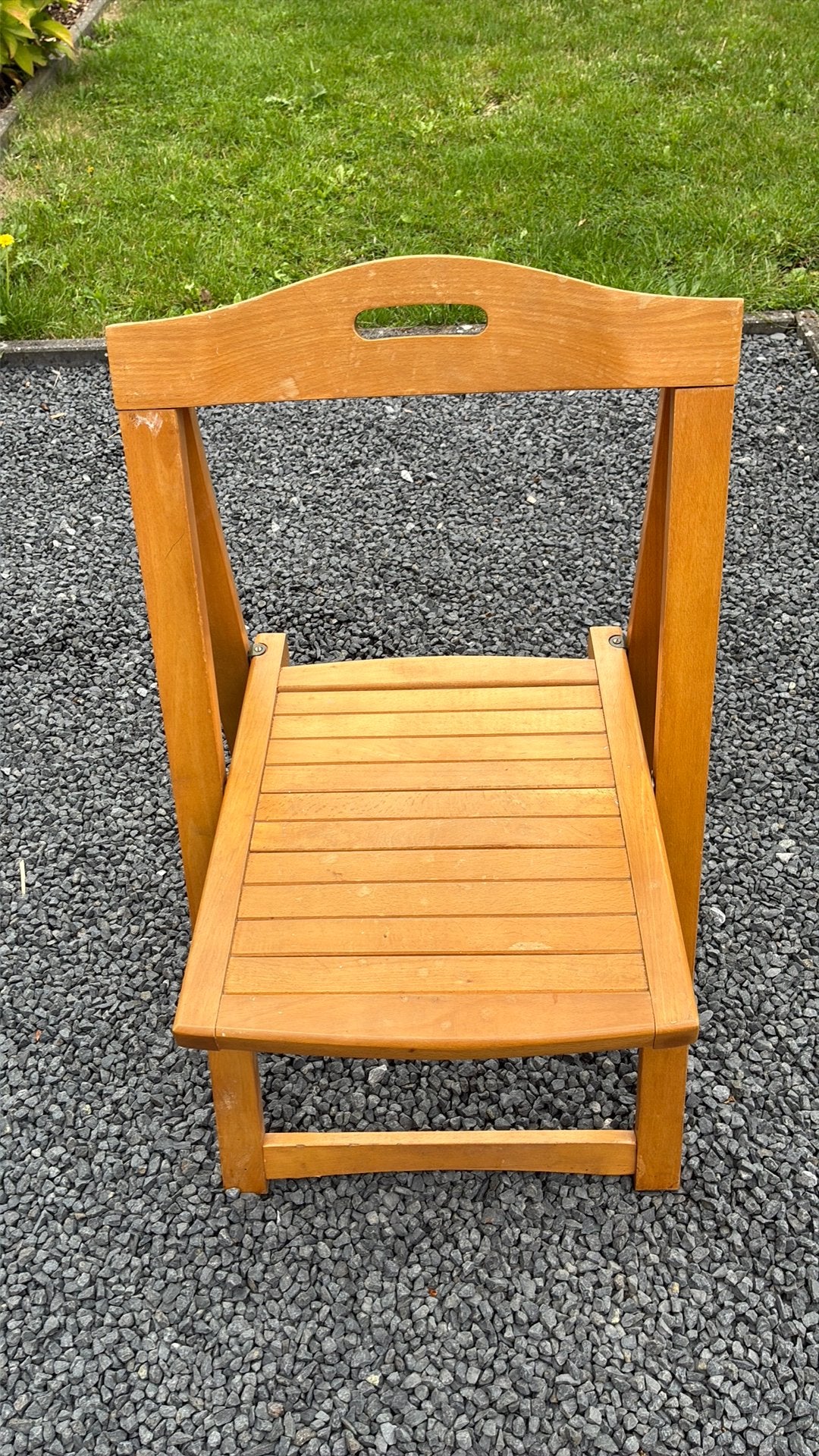 Plooistoel hout, Ophalen, Gebruikt, Hout