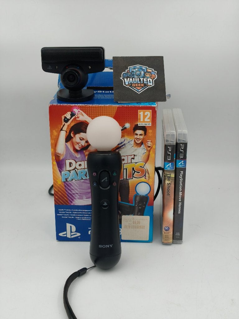 PS3 Move set compleet + controller, camera en 3 games, Enlèvement ou Envoi, À partir de 7 ans, Autres genres, Utilisé