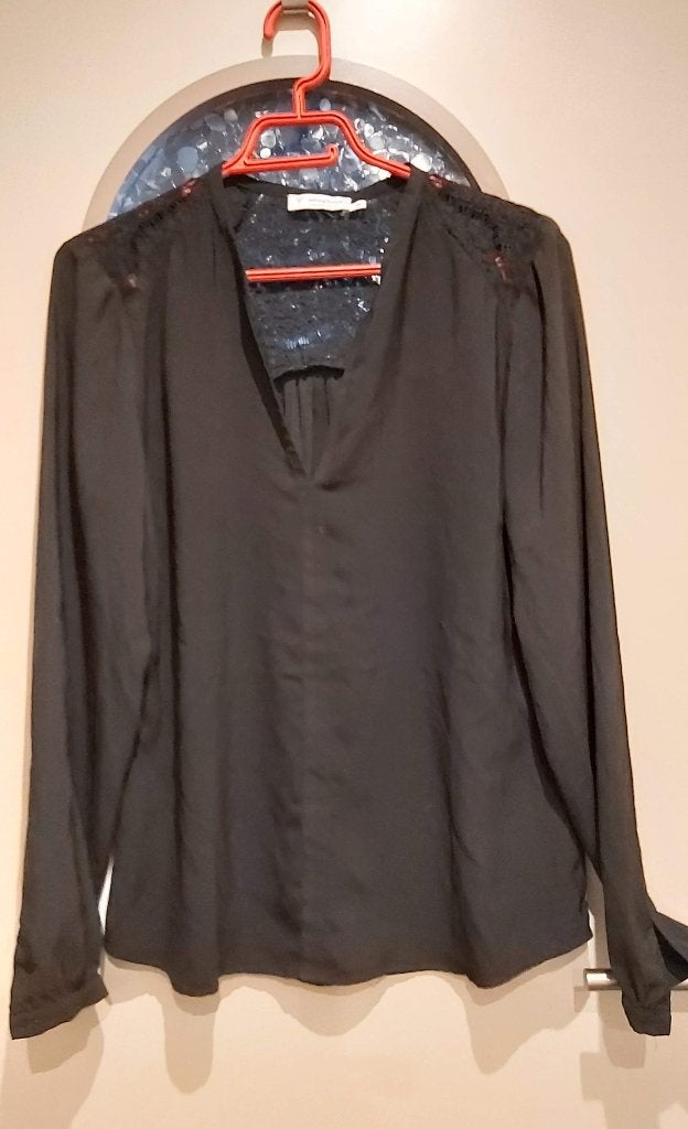 Senso en/of Talking French blouse, mt 44/46, Ophalen of Verzenden, Zo goed als nieuw, Maat 42/44 (L), Zwart