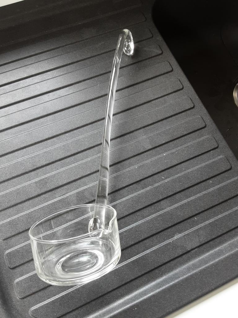 Punchbowl pollepel in glas, Ophalen, Glas
