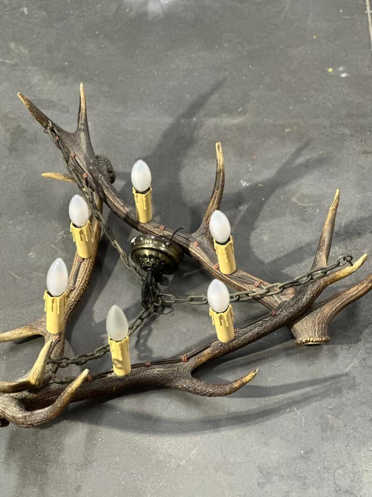 Gewei luster, Antiek en Kunst, Curiosa en Brocante, Ophalen