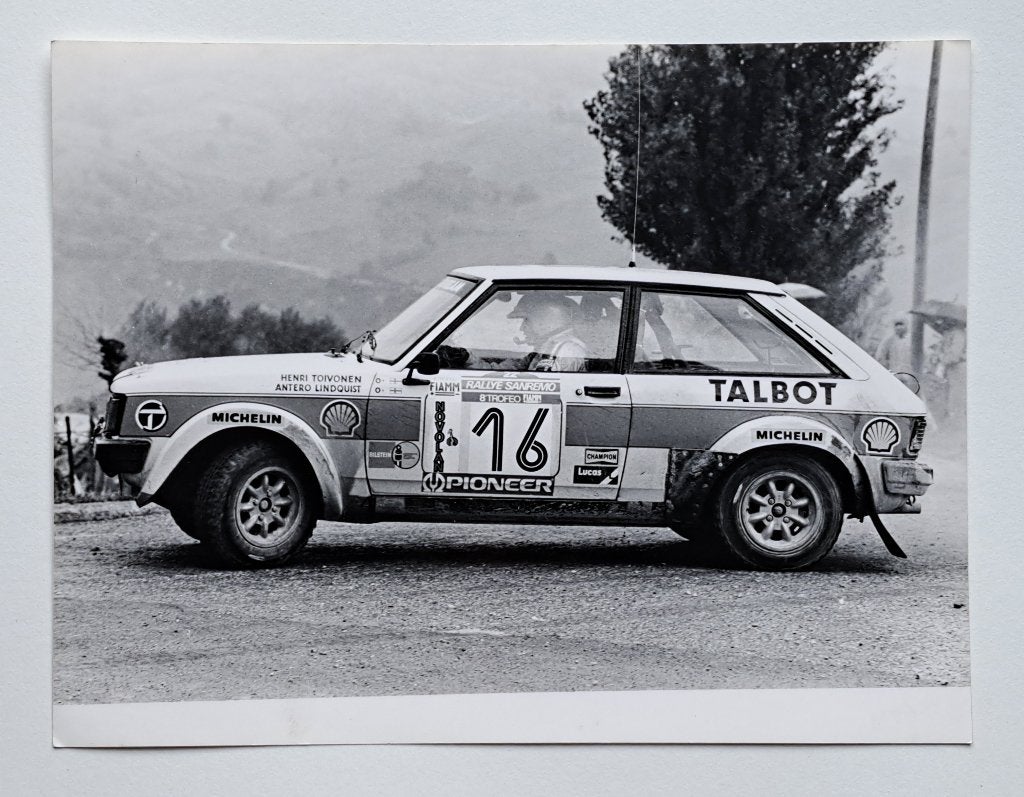 Photo ancienne du rallye Henri Toivonen—Rallye Sanremo 1980, Enlèvement ou Envoi, Utilisé, Voitures