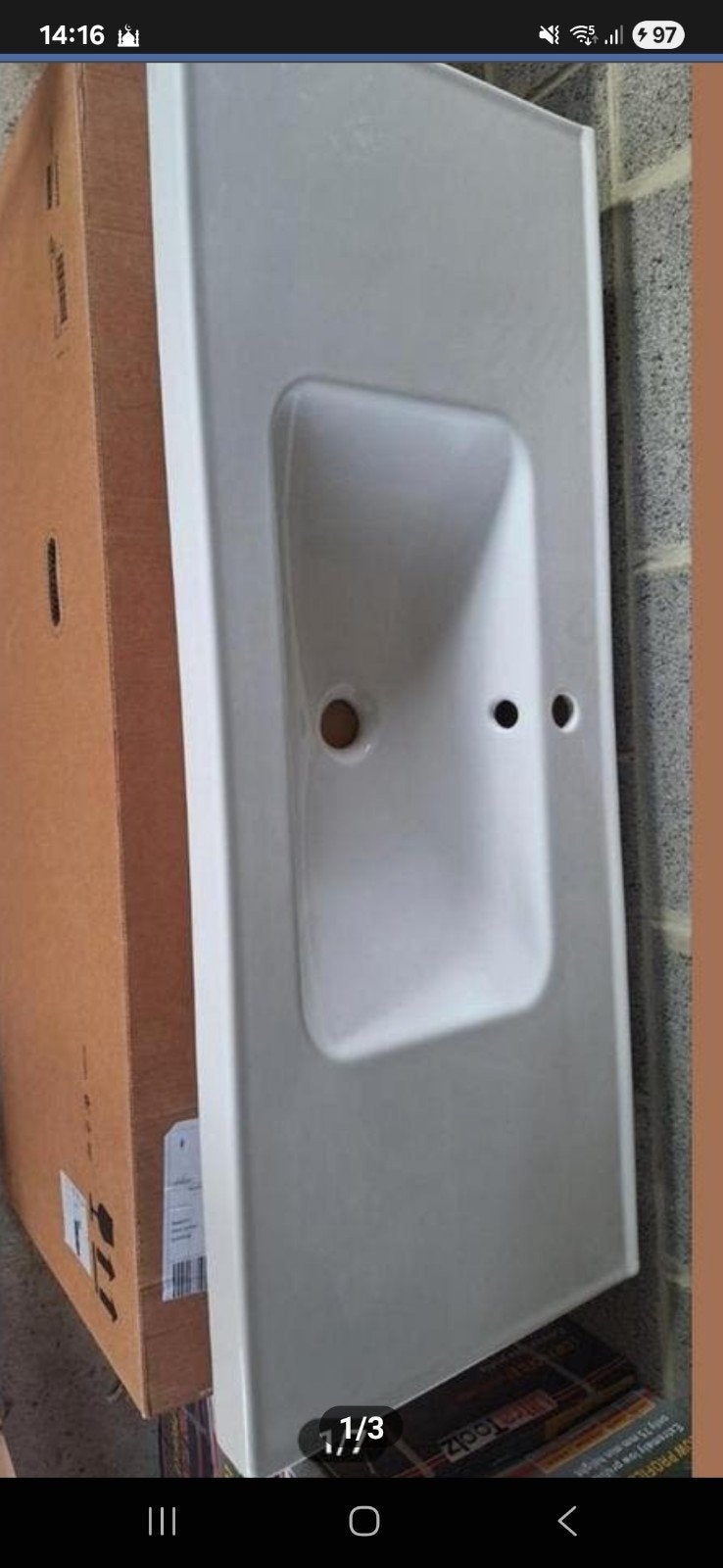 Nouveau lavabo dans une boîte, Maison & Meubles, Enlèvement