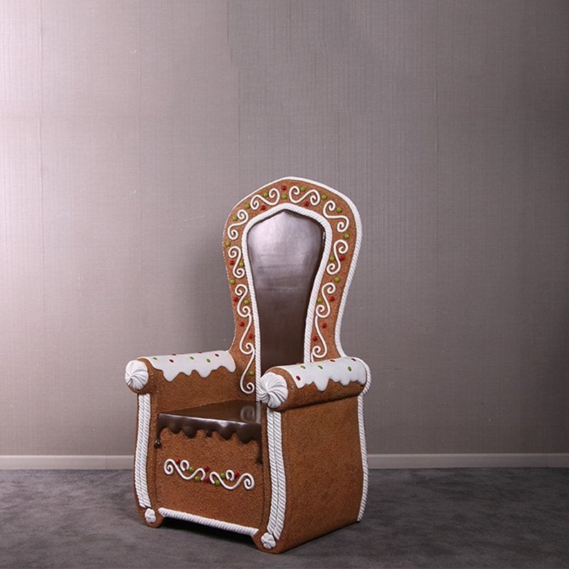 Trône en pain d'épice — Trône du Père Noël Hauteur 147 cm, Enlèvement, Neuf