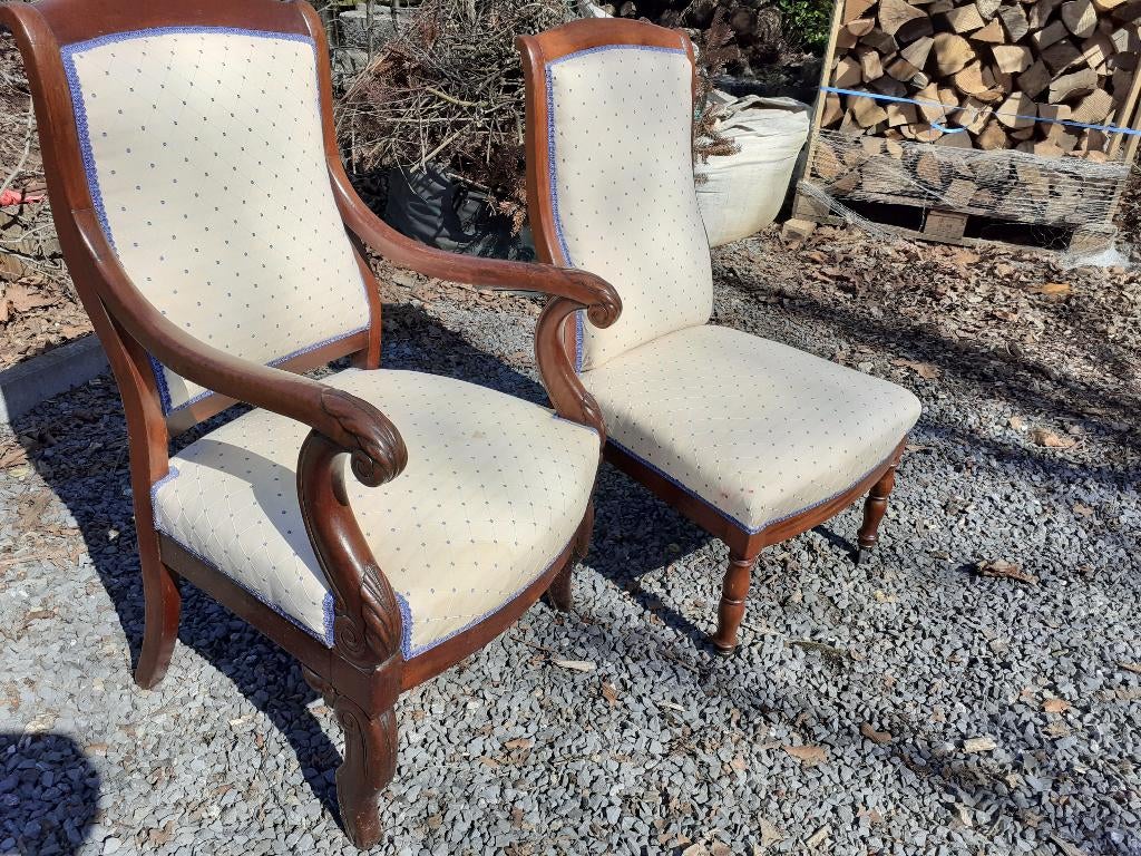 fauteuils ancien assortis, Antiquités & Art, Enlèvement