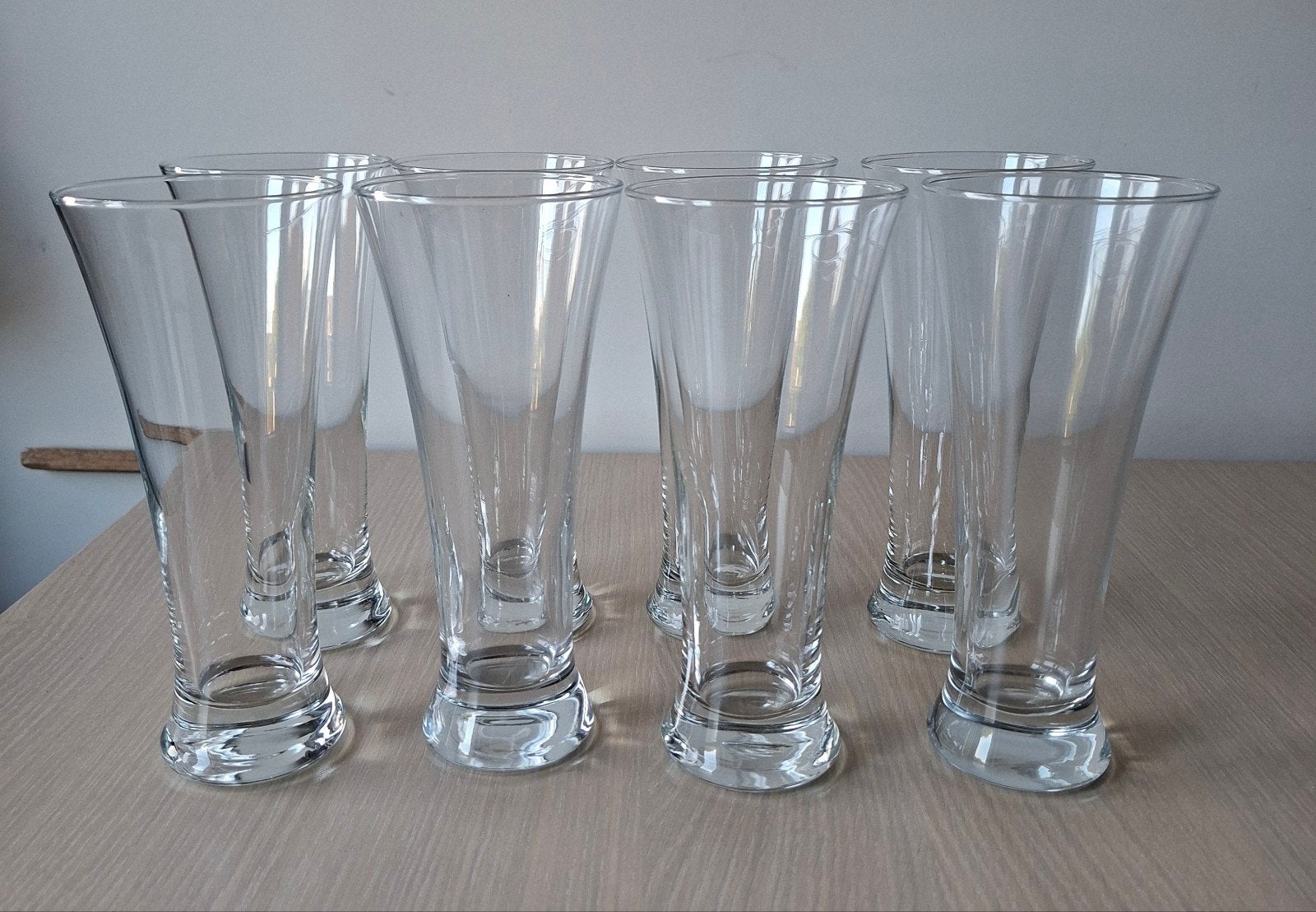 8 fluit- of pilsglazen, Ophalen