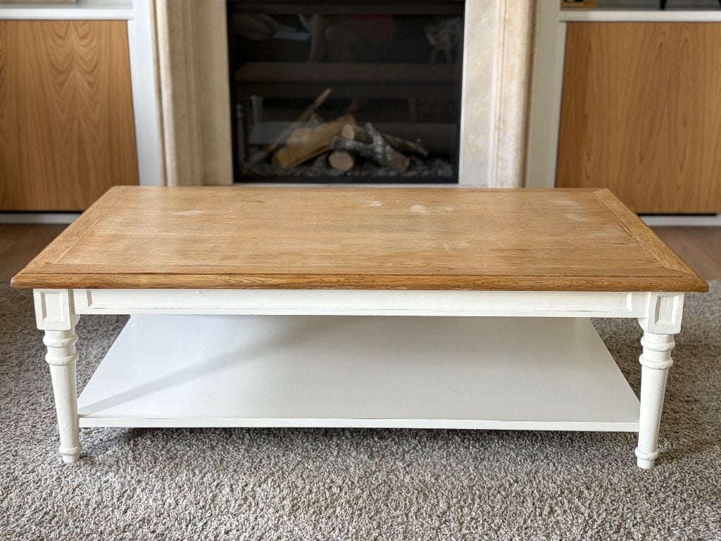 Landelijke salontafel te koop, 50 à 100 cm, 100 à 150 cm, Enlèvement, Utilisé