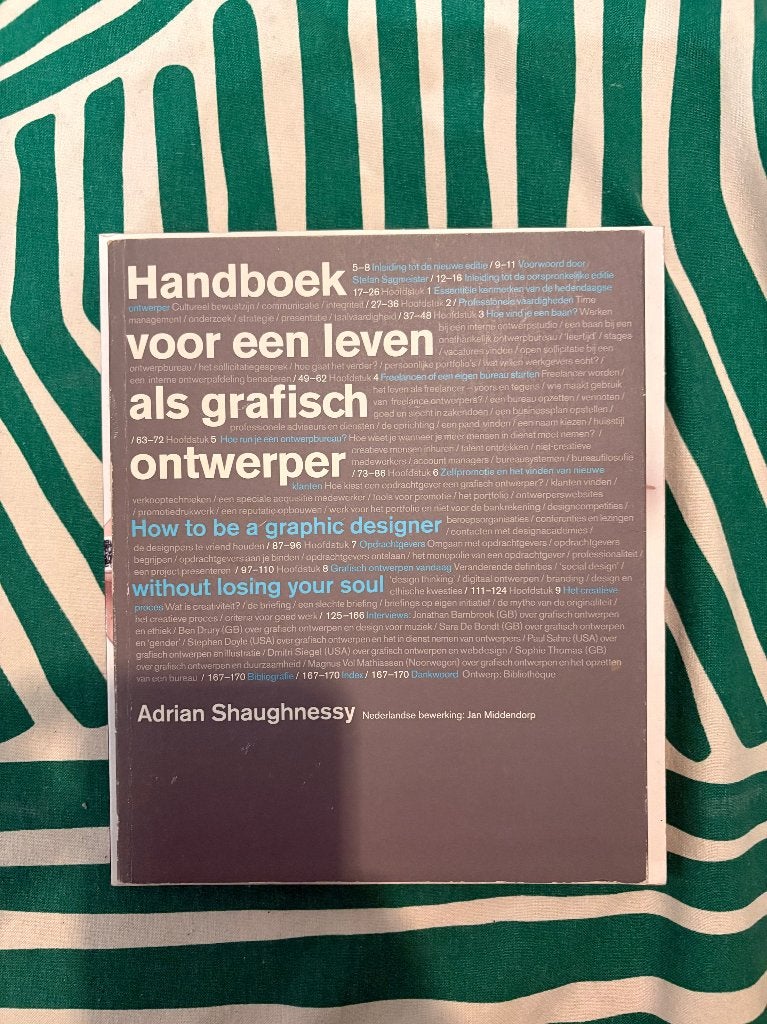 Handboek voor een leven als grafisch ontwerper, Ophalen of Verzenden, Gelezen, Overige onderwerpen, Zie beschrijving