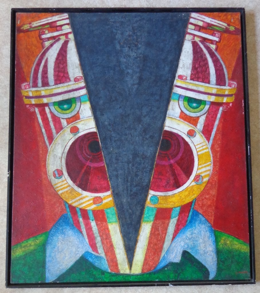 JOAN MARTI / COIN DU SILENCE / OLIEVERF / 104x89cm / KADER, Enlèvement, Signé, Peinture à l'huile