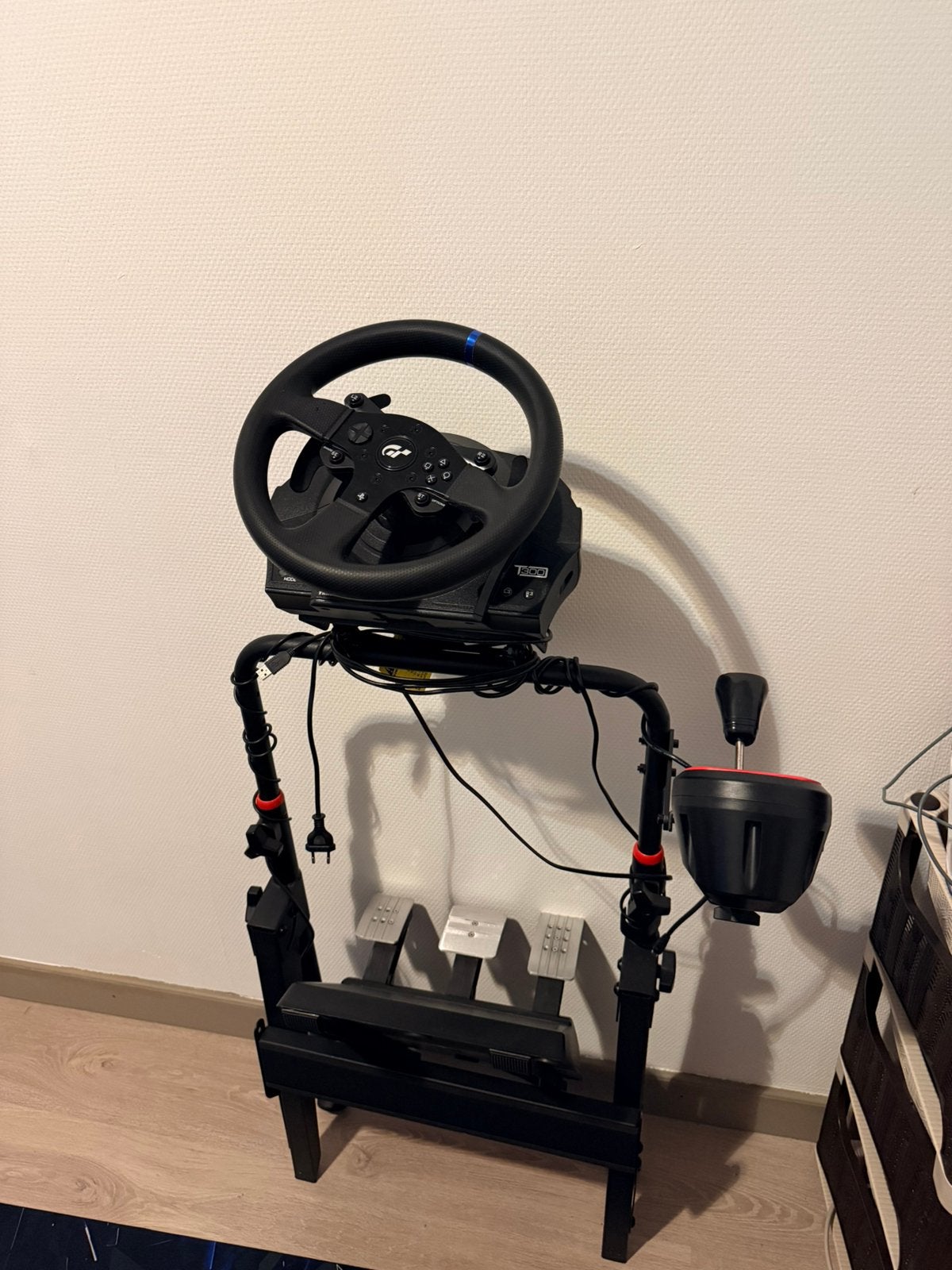 Thrustmaster T300RS GT completeset +TH8S shifter+wheel stand, Games en Spelcomputers, Ophalen, Zo goed als nieuw