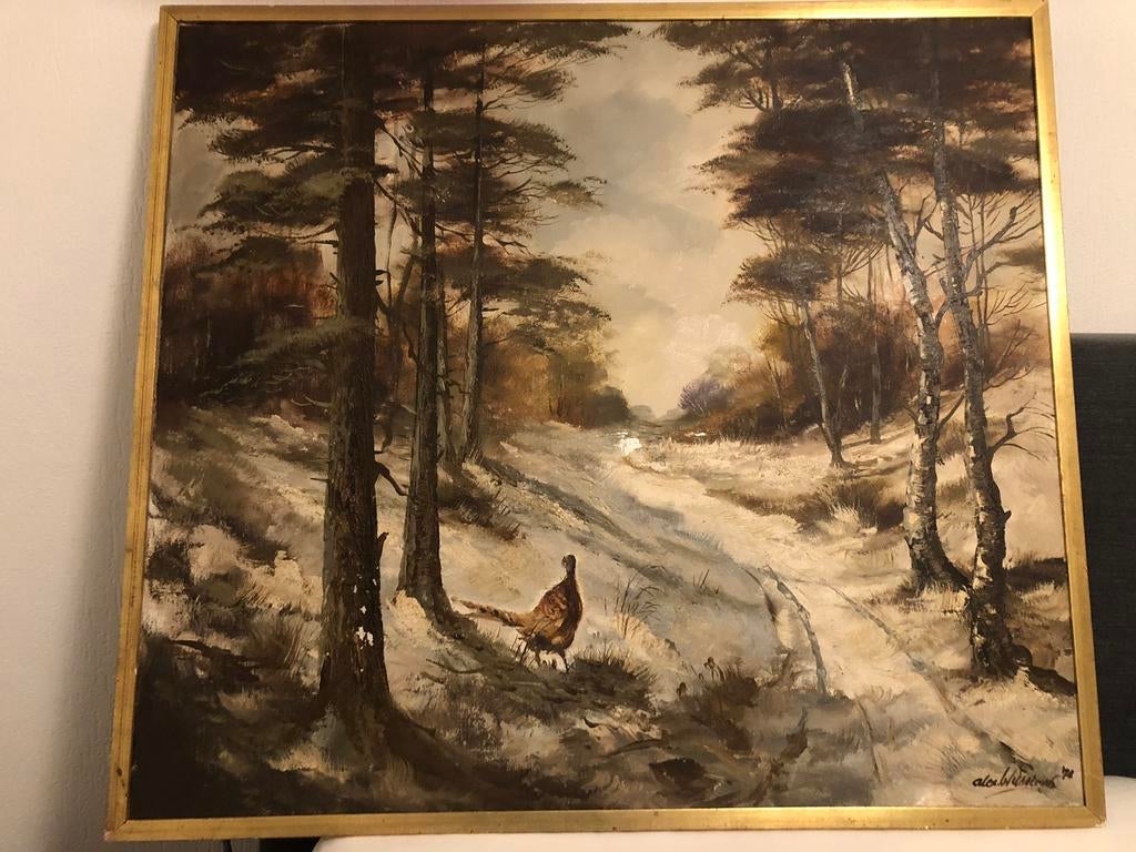 Olieverfschilderij gesigneerd Wilhelmus, Antiek en Kunst, Ophalen