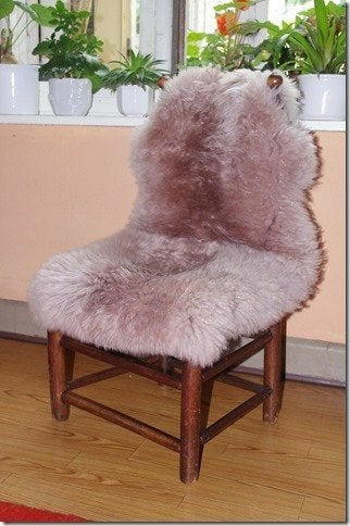 Bruin schapenvacht van Ikea, Huis en Inrichting, 85 cm, Ophalen of Verzenden, Zo goed als nieuw, Schapenvacht