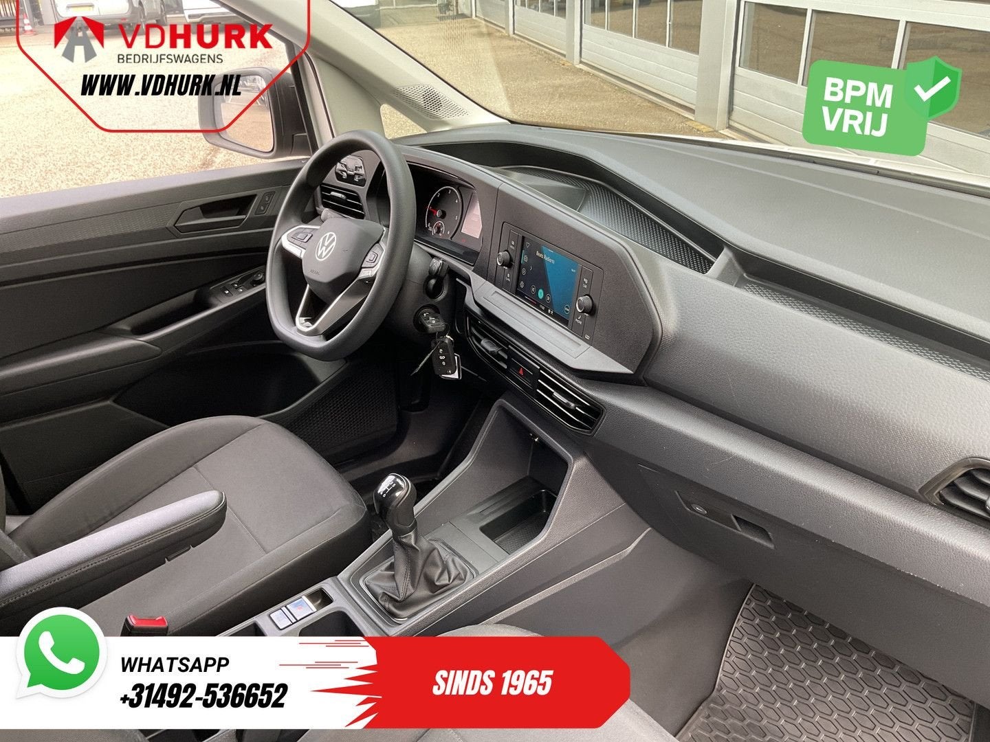 Volkswagen Caddy Cargo 2.0 TDI 100 pk Omvormer/ Sortimo/ Cru, Electronic Stability Program (ESP), Wit, Bedrijf, Onderhoudsboekje