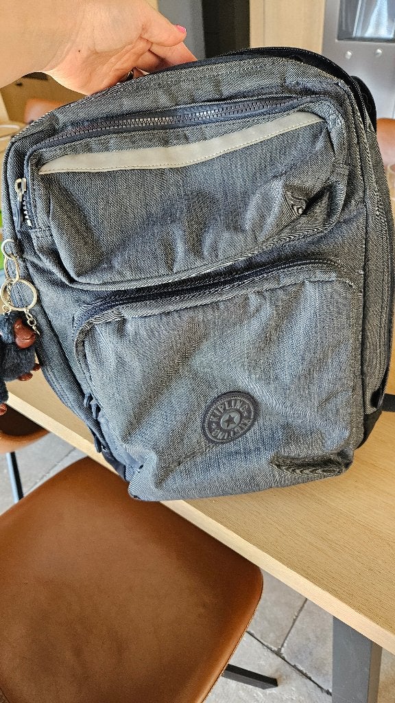 boekentas kipling, Ophalen of Verzenden, Zo goed als nieuw, Blauw, Rugtas
