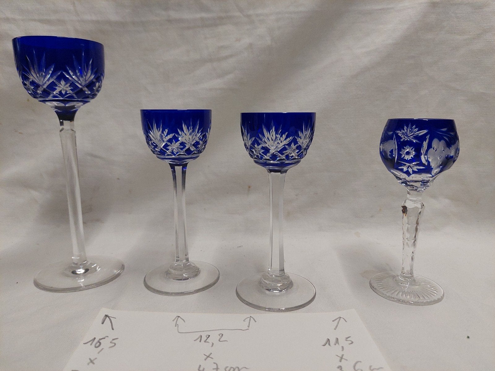 Cristal Saint-Louis Val St Lambert verre, Collections, Envoi
