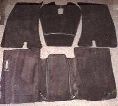 Volvo Mattenset PV444 zwart rubber 1954-1957  Volvo onderdee, Ophalen of Verzenden, Nieuw, Volvo