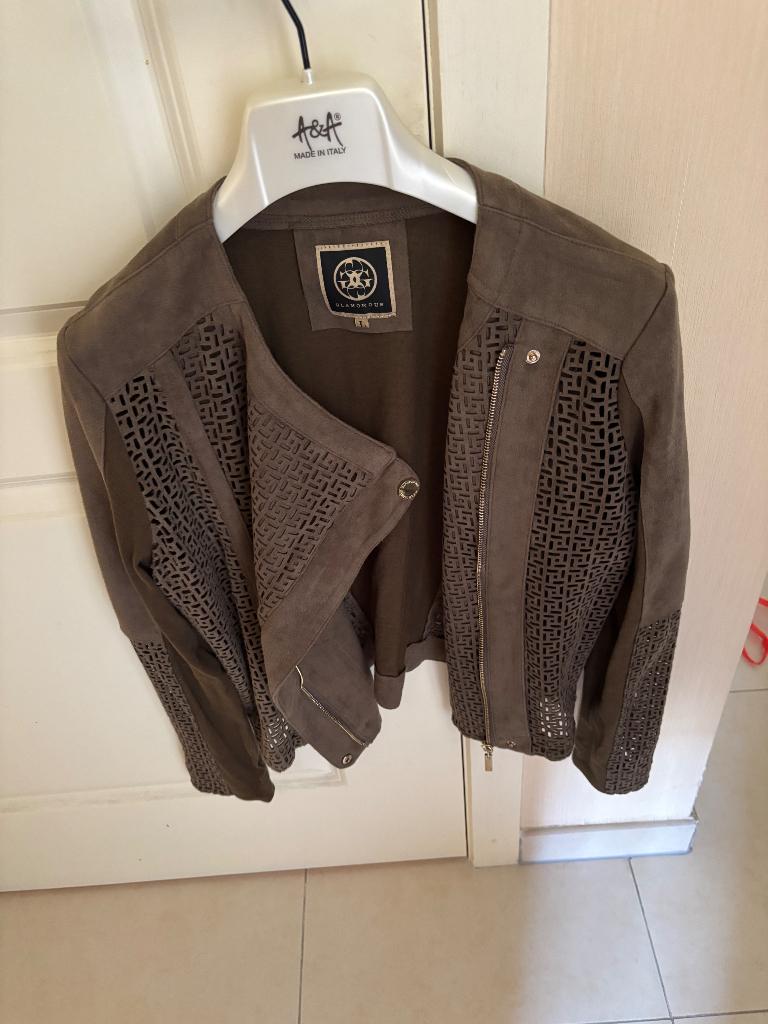 Jas, Ophalen, Bruin, Maat 42/44 (L), Jasje