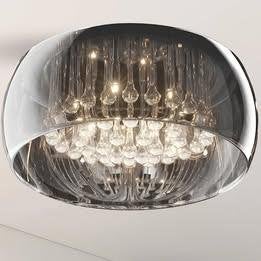 Schitterende *Grote Hotel chique *Plafonnière Pearl* Ø 50 CM, Huis en Inrichting, Ophalen, Design, Dimbaar, Glas