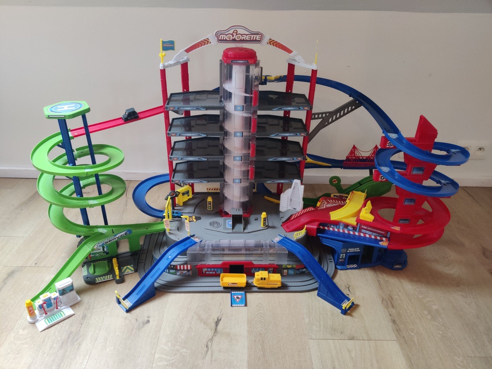 Garage Majorette Super City, Enfants & Bébés, Enlèvement, Comme neuf, Circuit