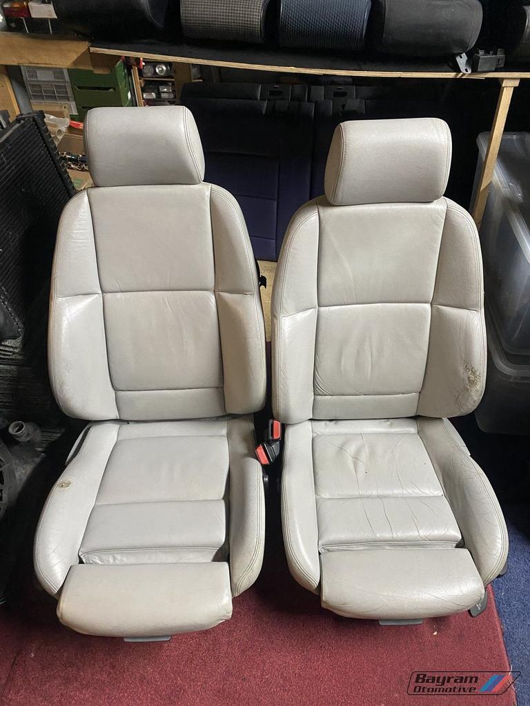 Bmw E36 cabrio voorstoelen coupe sport M3 wit/ grijs 3-serie, -, Utilisé, -, Enlèvement ou Envoi