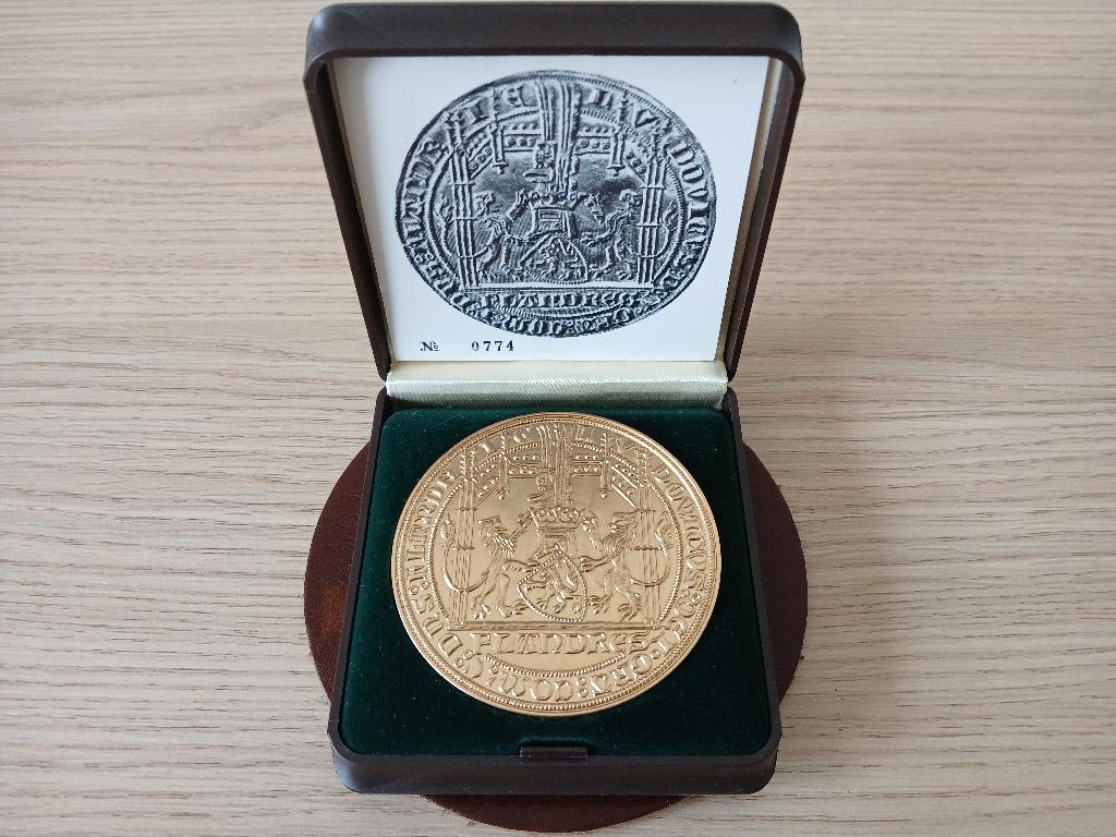 Bronzen herdenkingsmunt 55ste IJzerbedevaart in 1982, Ophalen of Verzenden, Brons