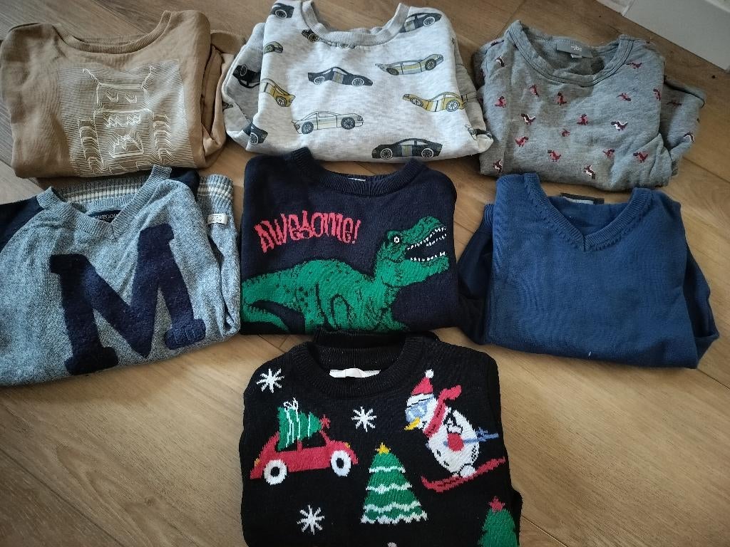 7 dunne truitjes, maat 104, Ophalen of Verzenden