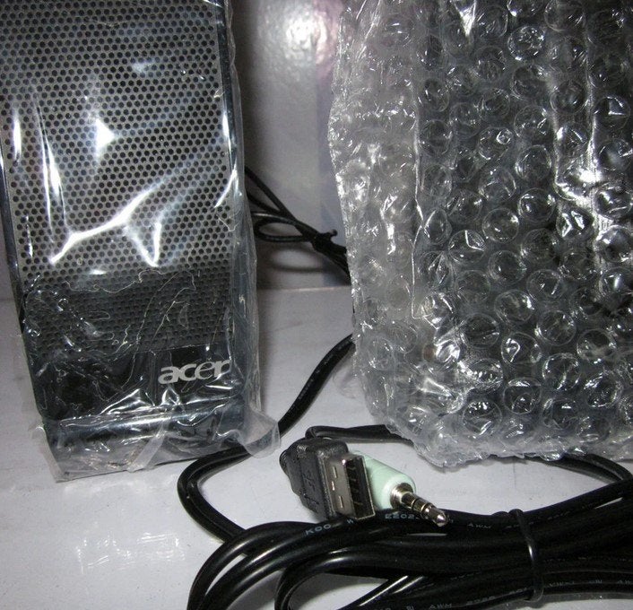 ENCEINTES 2.0 PC Acer stéréo noir, Informatique & Logiciels, Enceintes Pc, Enlèvement, Neuf, Canal audio 2, ACER
