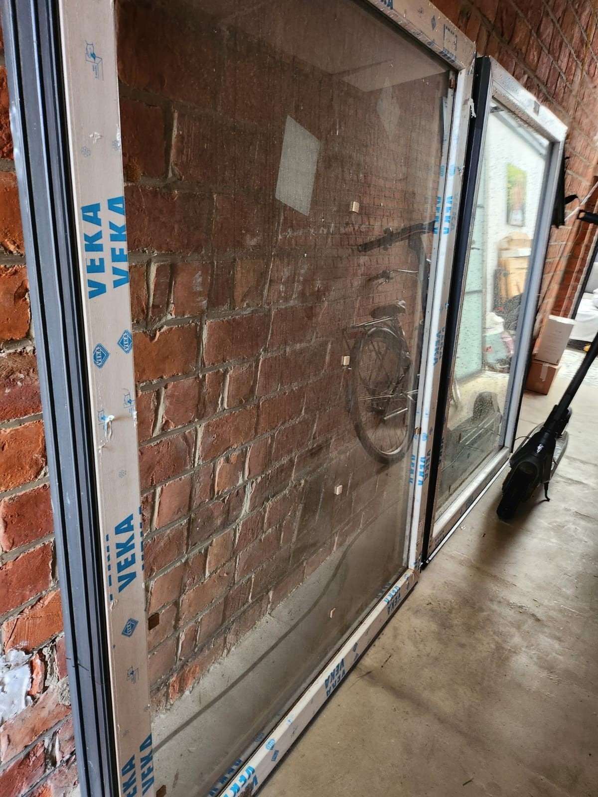2 vaste pvc ramen dubbel glas, Doe-het-zelf en Bouw, Glas en Ramen, Ophalen