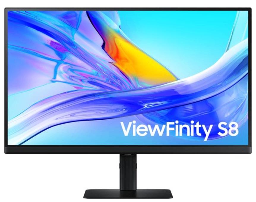 Écran Samsung ViewFinity S8 27” 4K UHD, Informatique & Logiciels, Moniteurs, Neuf, 60 Hz ou moins, USB-C, Réglable en hauteur
