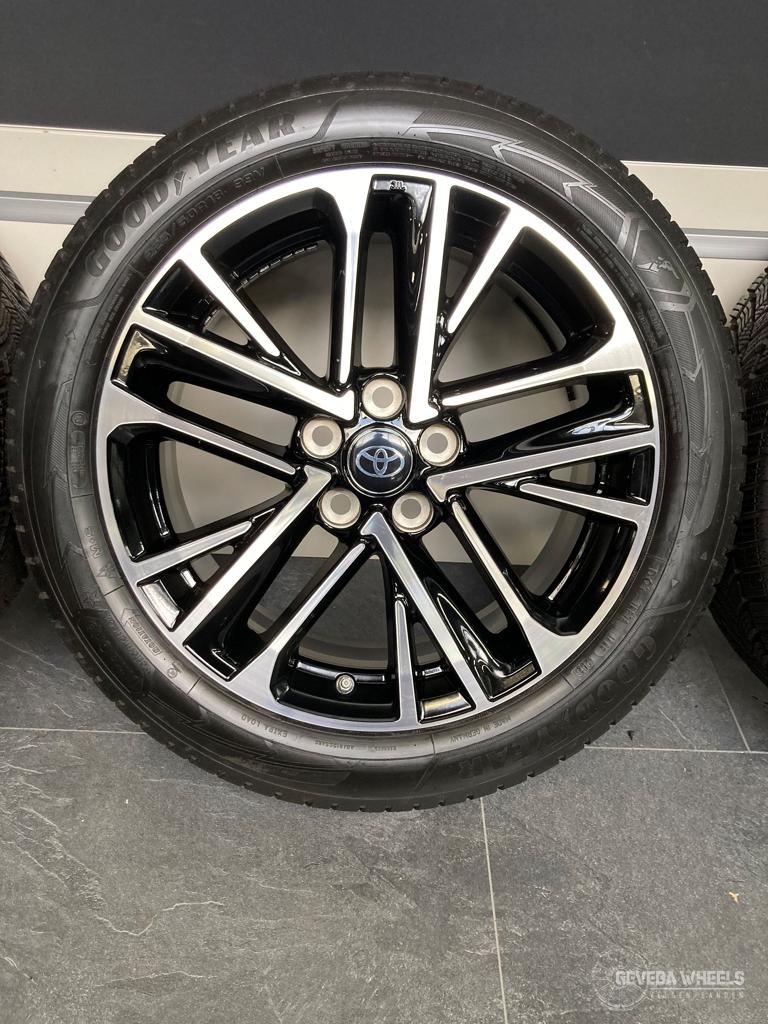 18” originele Toyota C-hr velgen + winterbanden 5x114.3 TPMS, 18 inch, Gebruikt, -, -