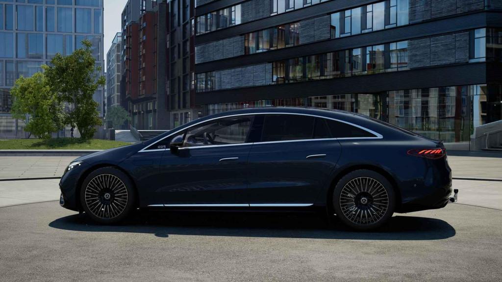 Mercedes-Benz EQS-Klasse 580 4MATIC Berline AMG Line | Hyper, 4 deurs, Stof, Gebruikt, Blauw