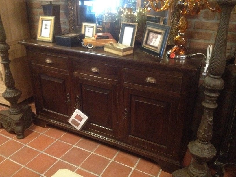 HANDGEMAAKT DRESSOIR - TV MEUBEL - OUD TEAK – Flamant, Antiquités & Art, Enlèvement