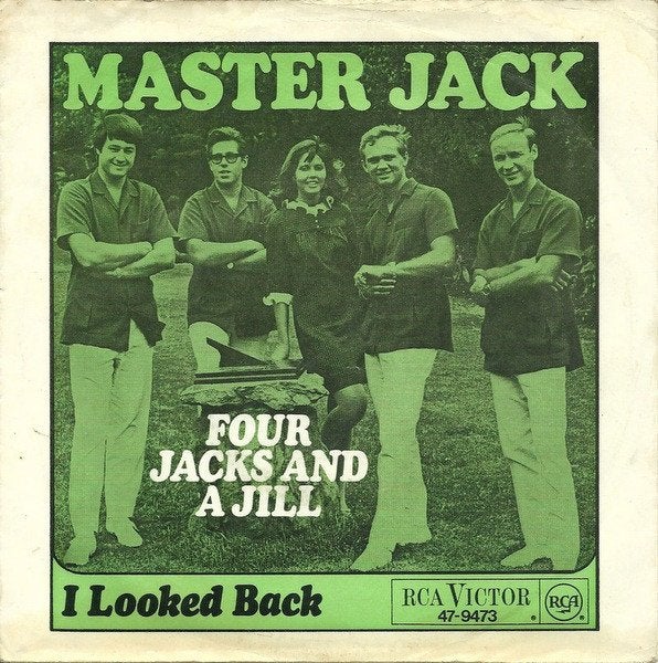 7" Four Jacks And A Jill – Master Jack, Cd's en Dvd's, Gebruikt, 7 inch, Ophalen of Verzenden, Pop