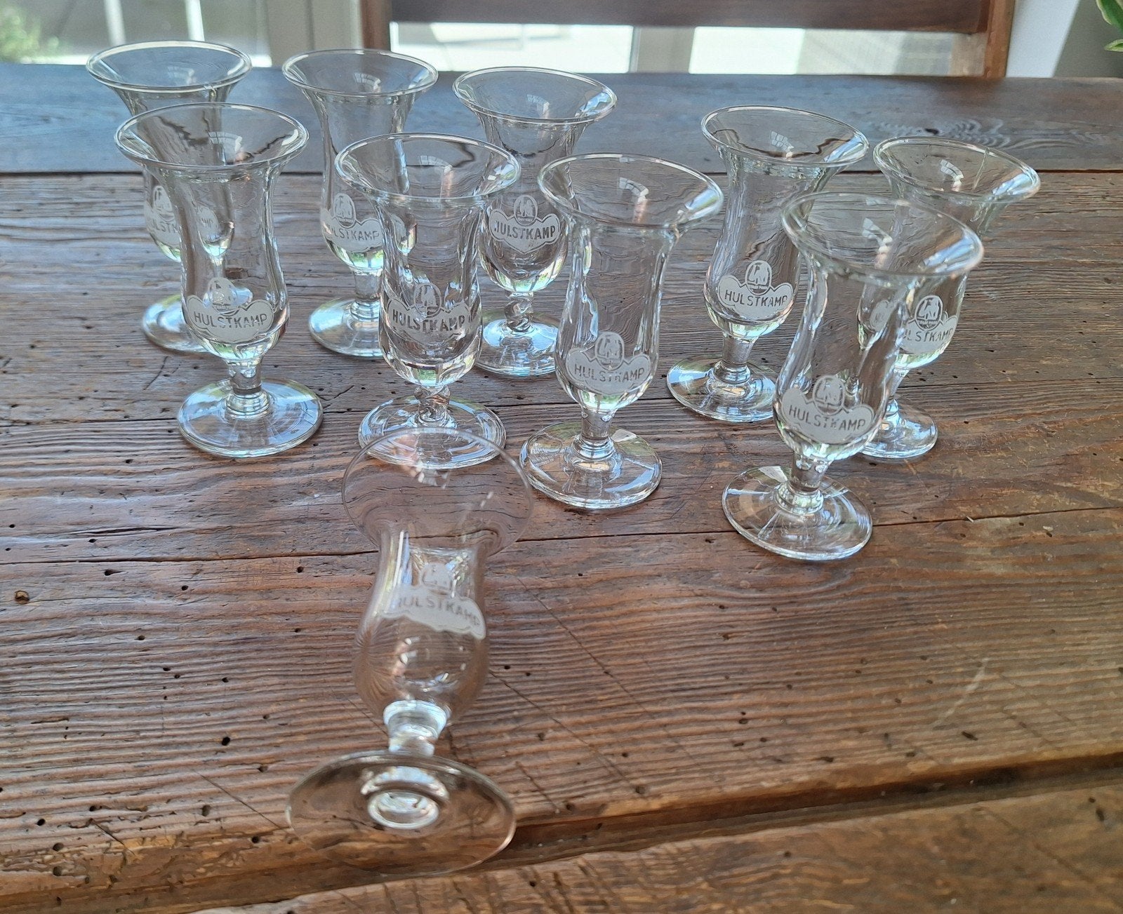 oude jeneverglaasjes Hulstkamp, Verzamelen, Glas en Drinkglazen, Ophalen of Verzenden