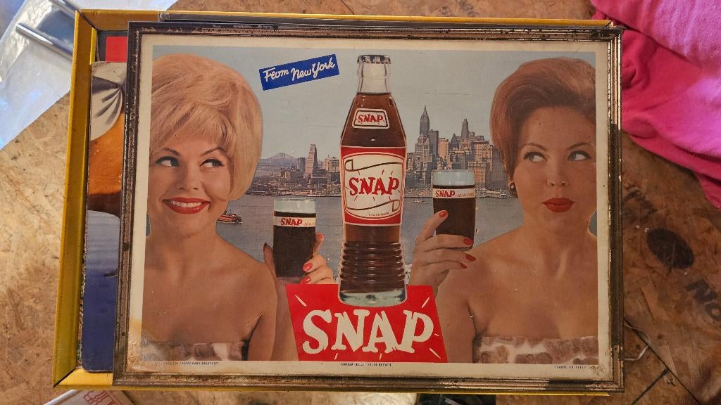 Snap cola reclame bord, Verzamelen, Ophalen