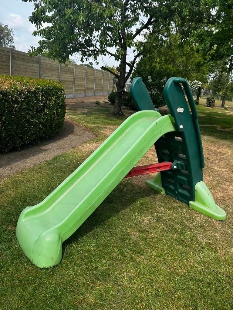 Groene Buiten Glijbaan little tikes, Kinderen en Baby's, Speelgoed | Buiten | Speeltoestellen, Ophalen, Zo goed als nieuw, Glijbaan