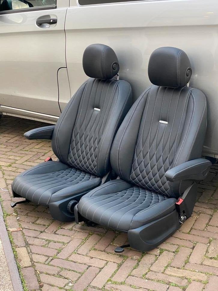 Leren Mercedes vito w447 bestuurdersstoel + Bijrijdersstoel, Auto-onderdelen, Interieur en Bekleding, Mercedes-Benz, Niet ingevuld