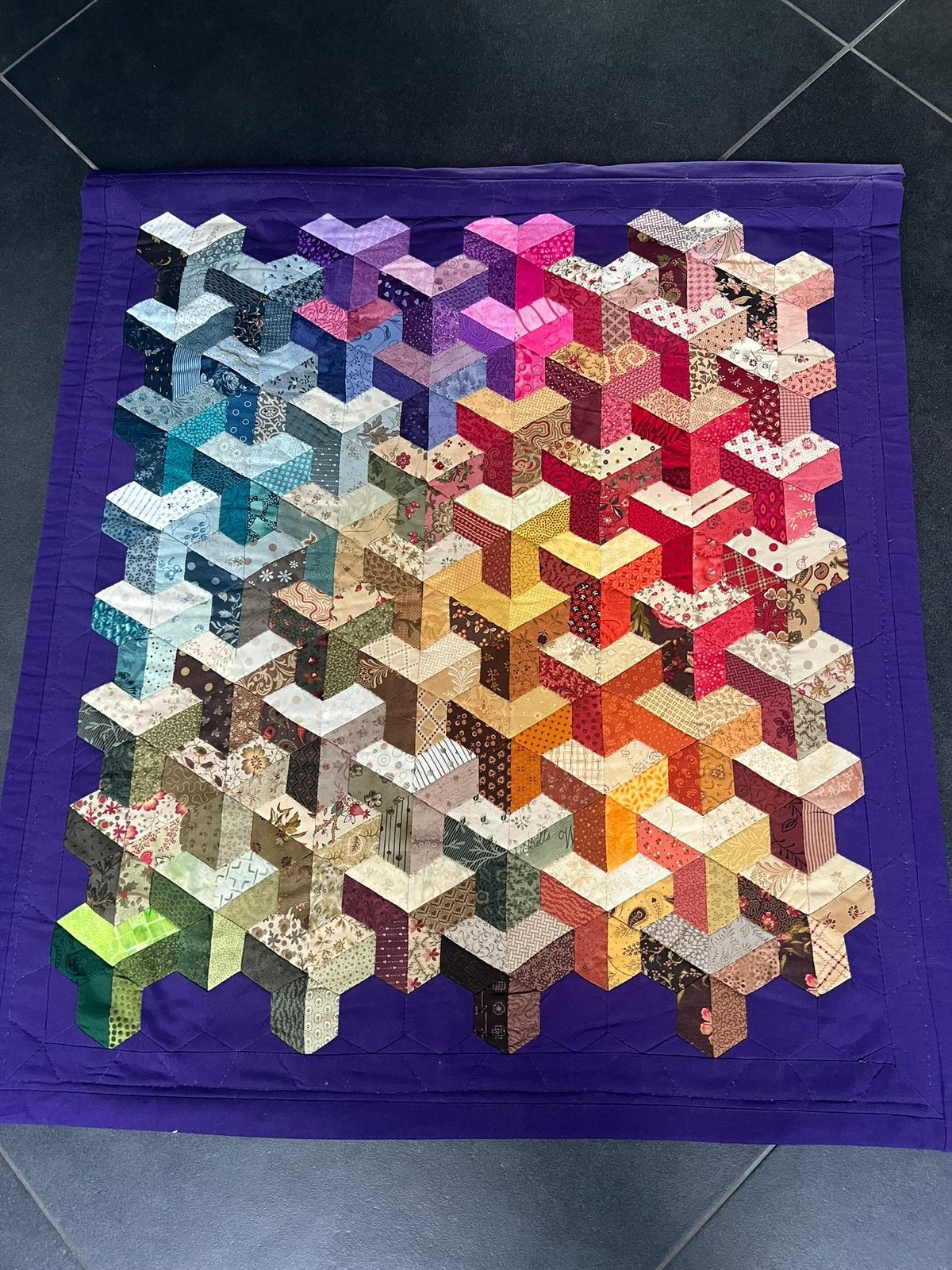 Quilt, Innercity, handgemaakt., Hobby en Vrije tijd, Nieuw, 30 tot 120 cm, Katoen, 30 tot 200 cm