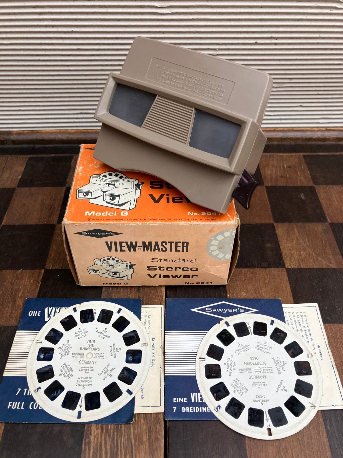 Viewmaster model G (2041) in doos + 2 reel, Verzamelen, Ophalen of Verzenden, Zo goed als nieuw