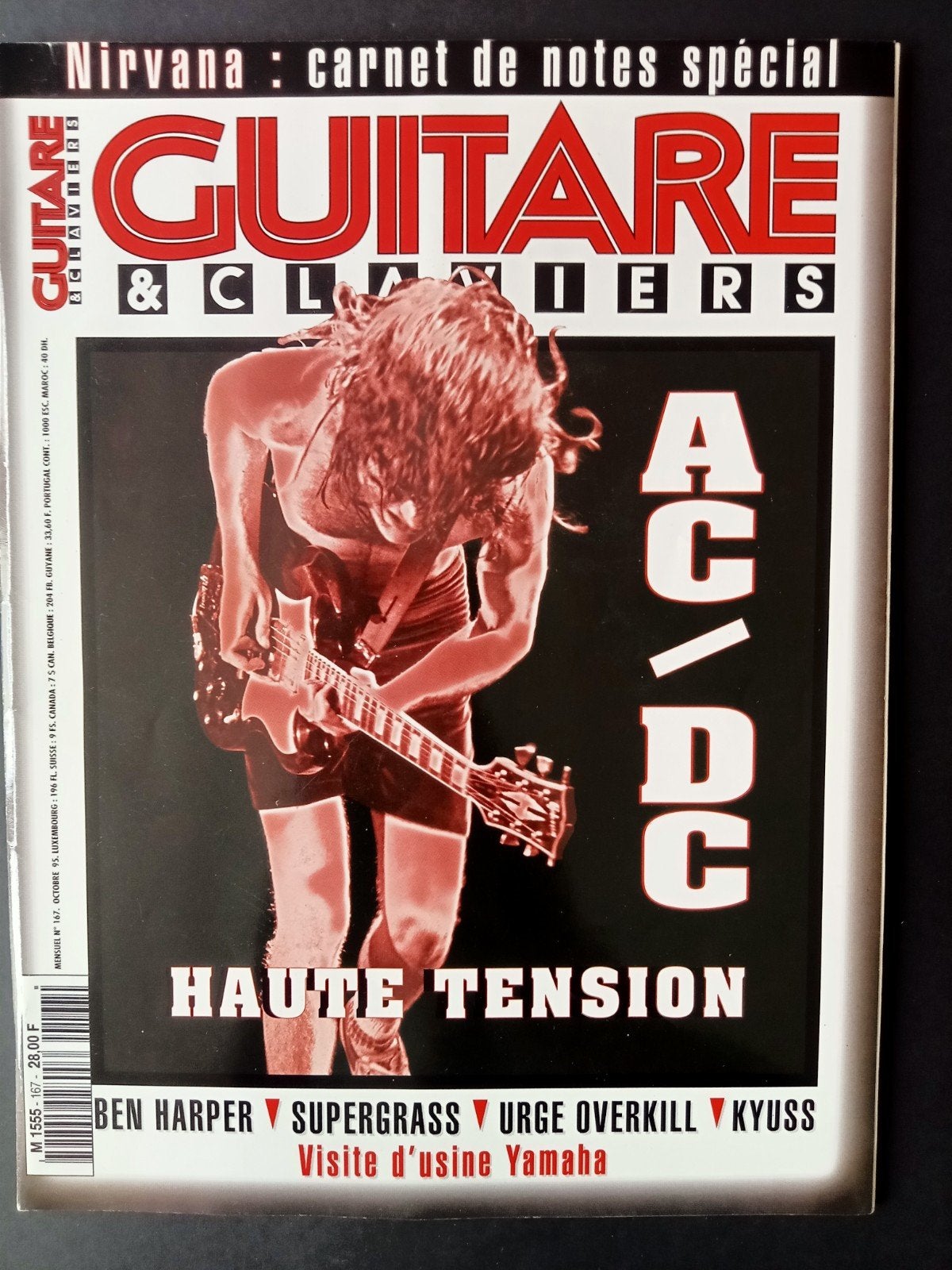 AC/DC Frans tijdschrift Guitar&Claviers 1995, Ophalen of Verzenden