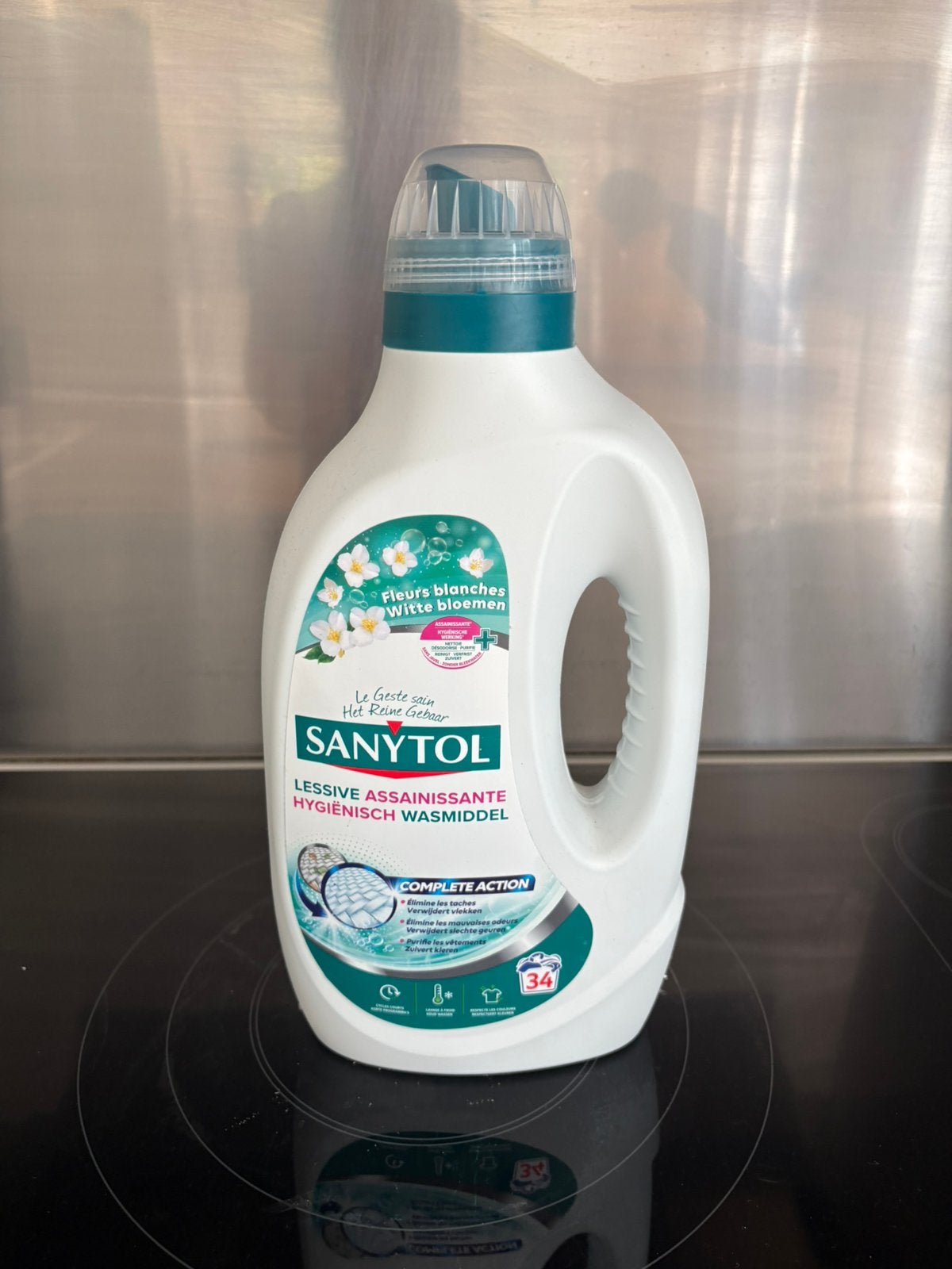 Lessive Sanytol 34 lavages 1,7 litres, Maison & Meubles, Enlèvement ou Envoi, Produit de nettoyage